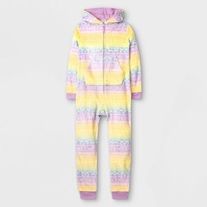 Girl’s Fair Isle Union Suit- art class™- Multi Colored- Size XL (14/16)